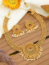 Gold Plated Elegant Necklace Set with kempu stones 11490N - Griiham