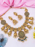 Gold Plated Exclusive Laxmi Necklace Set with different colour options - Griiham