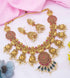 Gold Plated Exclusive Laxmi Necklace Set with different colour options