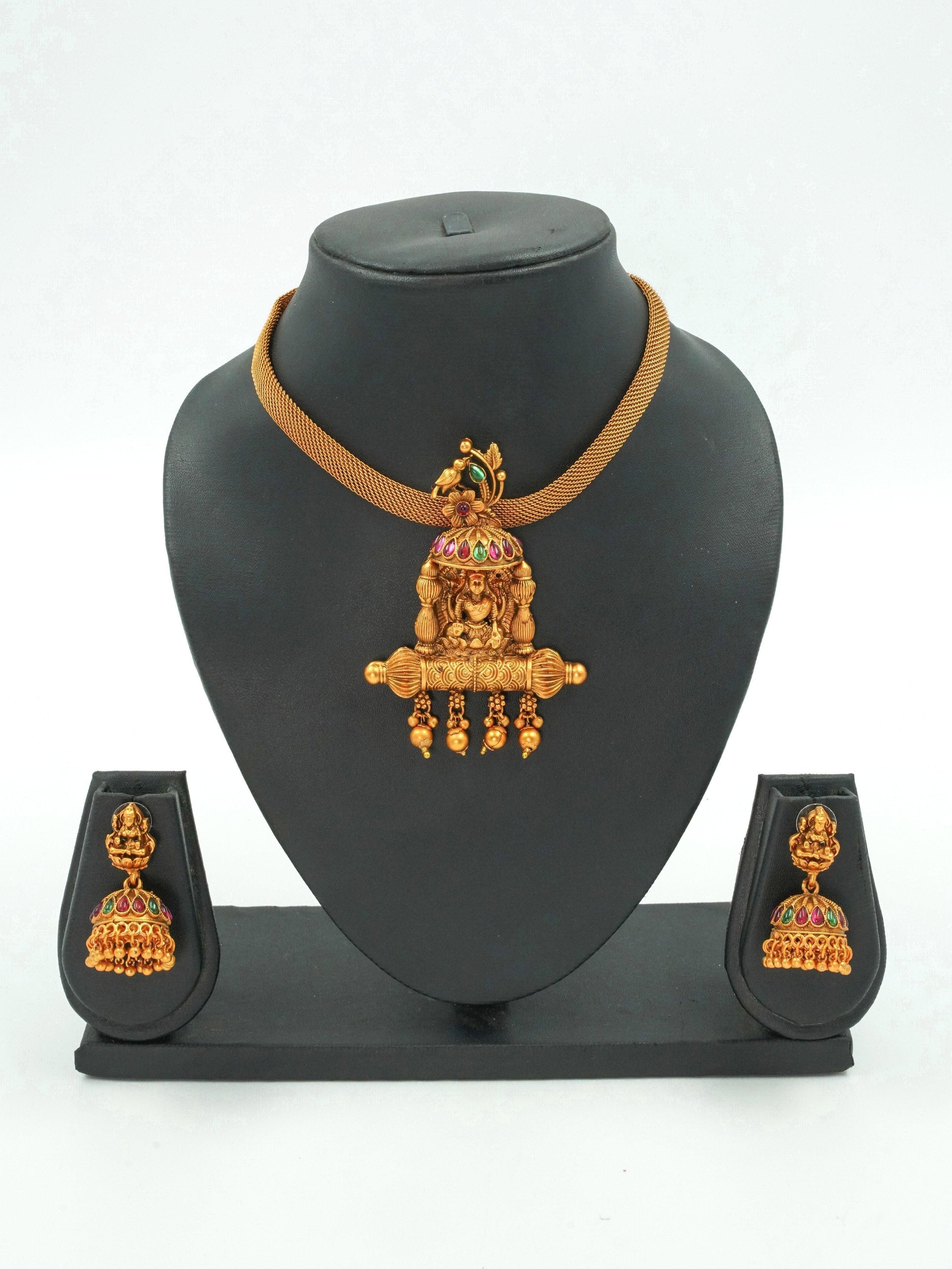 Gold Plated Exclusive New collection Temple design Necklace 9363N - Griiham