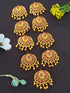 Gold Plated Jada Hair Pins (9Pcs) 7460N