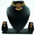 Gold Plated Laxmi Choker Necklace set 10393N - Griiham