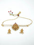 Gold Plated Laxmi Choker Necklace set 10405N - Griiham