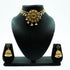 Gold Plated Laxmi Choker Necklace set 10411N - Griiham