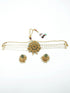 Gold Plated Laxmi Choker Necklace set 10411N - Griiham