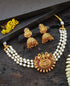 Gold Plated Laxmi Design Choker Se