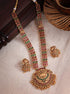 Gold Plated Long Necklace Set with diff Colours 8997N - Griiham