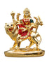 Gold Plated Maa Ambe Durga Statue idol with Height 12.5cm - Griiham