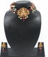 Gold Plated Multi Colour CZ Stone Choker Necklace Set with actual beads - Griiham