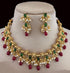 Gold Plated Multicolor Beads Necklace Set - Griiham