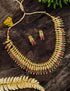 Gold Plated Necklace Set with AD Stones