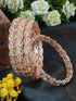 Gold Plated Pastel color set of 4 bangles