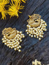 Gold Plated Peacock Studs Earrings