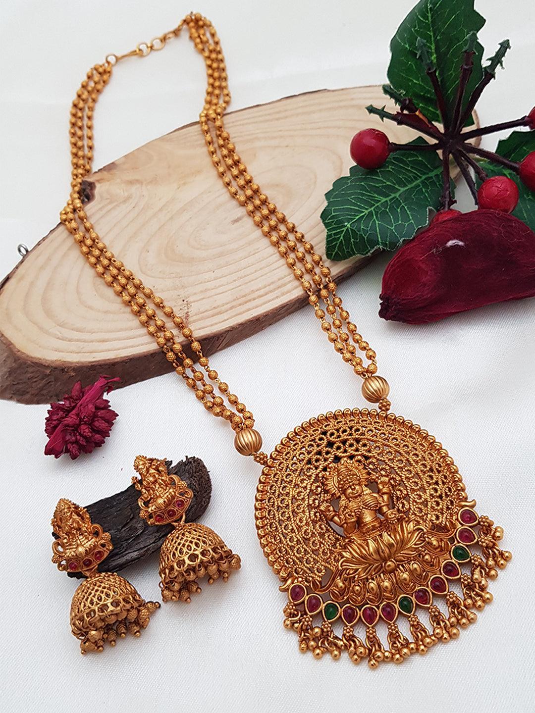 Gold Plated Pendant set