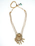 Gold Plated Pendant set with pearl mala - Griiham