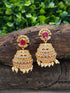 Gold Plated Premium Gold Finish Jumkas 7799N-Jhumkas & Earrings-Griiham-Griiham