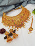 Gold Plated Premium Lakshmi bahubali motif Heavy Choker for special occasions Free express Delivery NSN07-1664-1066N