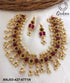 Gold Plated Premium Quality Broad Short Necklace Set 6771N