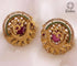 Gold Plated Premium quality AD Jhumki/Earrings Peacock design 6922N