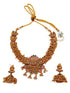 Gold Plated Premium quality Temple Short Necklace 6772N-Necklace Set-Griiham-Green-Griiham