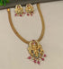 Gold Plated Ram Lalla zercon CZ Necklace Set - Griiham