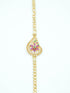 Gold Plated Real Gold Finish CZ Studded Mopu Chain 12020N - Griiham