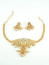 Gold Plated Sayara Collection Choker Set with best quality CZ stones 8844N - Griiham