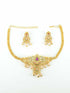 Gold Plated Sayara Collection Choker Set with best quality CZ stones 8846N - Griiham