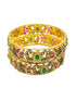 Gold Plated Set of 2 bangles - Griiham