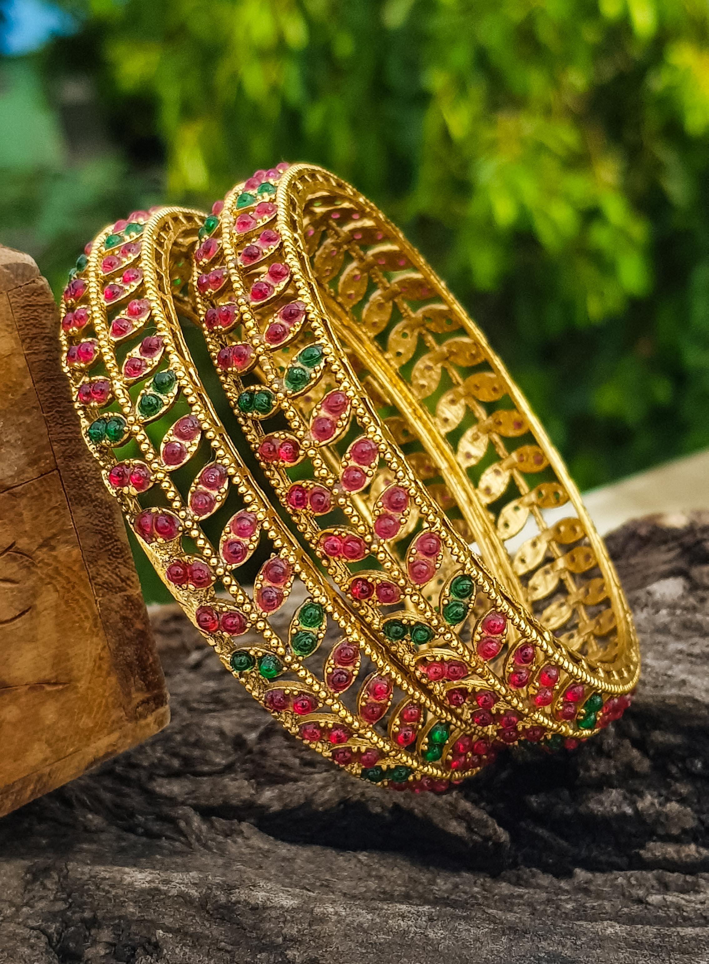 Gold Plated Set of 2 bangles