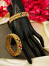 Gold Plated Set of 2 designer Bangles with Multicolor stones and pearl 8108A - Griiham