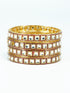 Gold Plated Set of 4 designer Bangles with Kundan/colored stones 10272A - Griiham