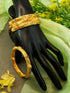 Gold Plated Set of 4 designer Bangles with colored stones 10308A - Griiham