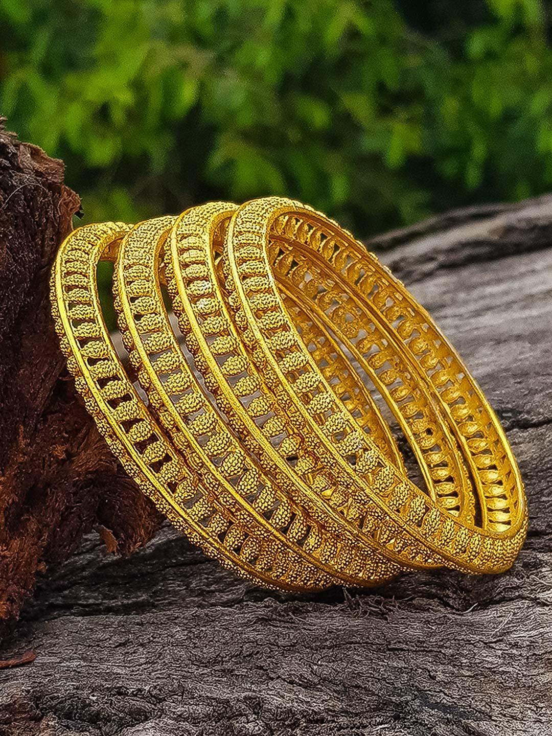 Gold Plated Set of 6 bangles