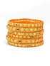 Gold Plated Set of 6 designer Bangles with colored stones 10207A - Griiham