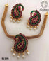 Gold Plated choker Necklace Set multicolor 9129N-Necklace Set-Griiham-Multi-Griiham