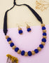 Gold Plated Silk thread Necklace Set - Griiham