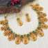 Gold Plated Special Laxmi Coin Necklace Set 6442N