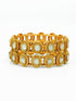 Gold Plated Studded Set of 2 AD bangles - Griiham