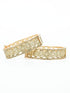 Gold Plated Studded Set of 2 Coin bangles - Griiham