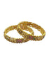 Gold Plated Studded Set of 2 bangles - Griiham