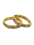 Gold Plated Studded Set of 2 bangles - Griiham