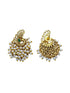 Gold Plated Temple Collection Earrings Jhumka - Griiham