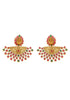 Gold Plated Temple Collection Earrings Jhumka - Griiham