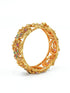 Gold Plated adjustable Rajwadi Kada Bangle with screw - Griiham