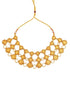 Gold Plated coin pattern 3 layer Designer Necklace with Laxmi - Griiham