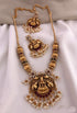 Gold Plated colored stone Laxmi Long Necklace set 9380N - Griiham