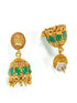 Gold Plated colored stone Necklace set 9490N - Griiham