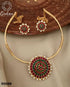 Gold Plated colored stone Pipe Necklace set 9558N - Griiham