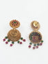 Gold Plated designer Pendant set with Multi colour stones 9628N - Griiham